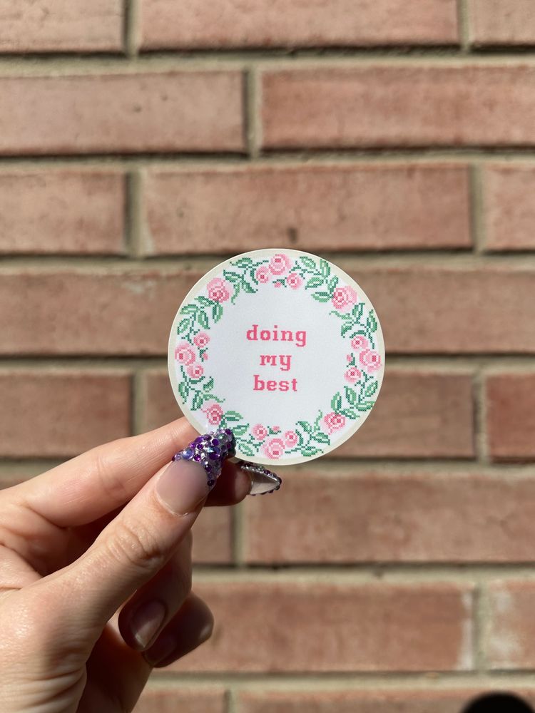 doing my best sticker