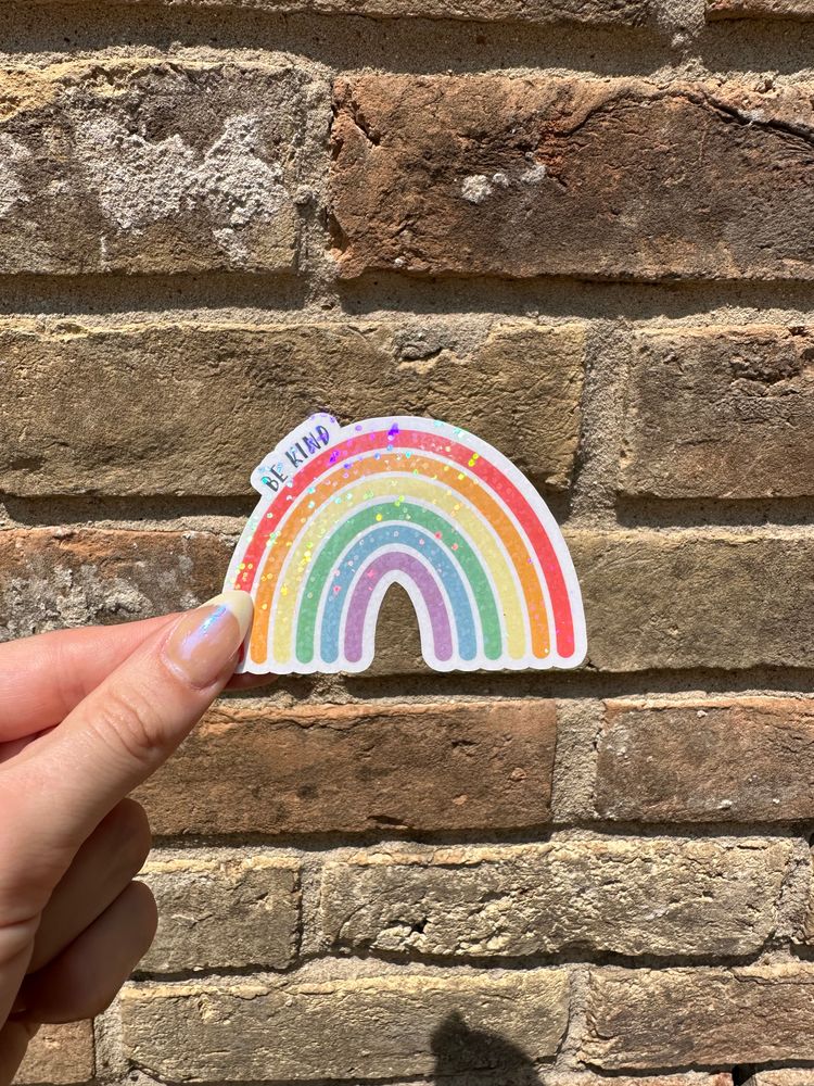 be kind rainbow sticker