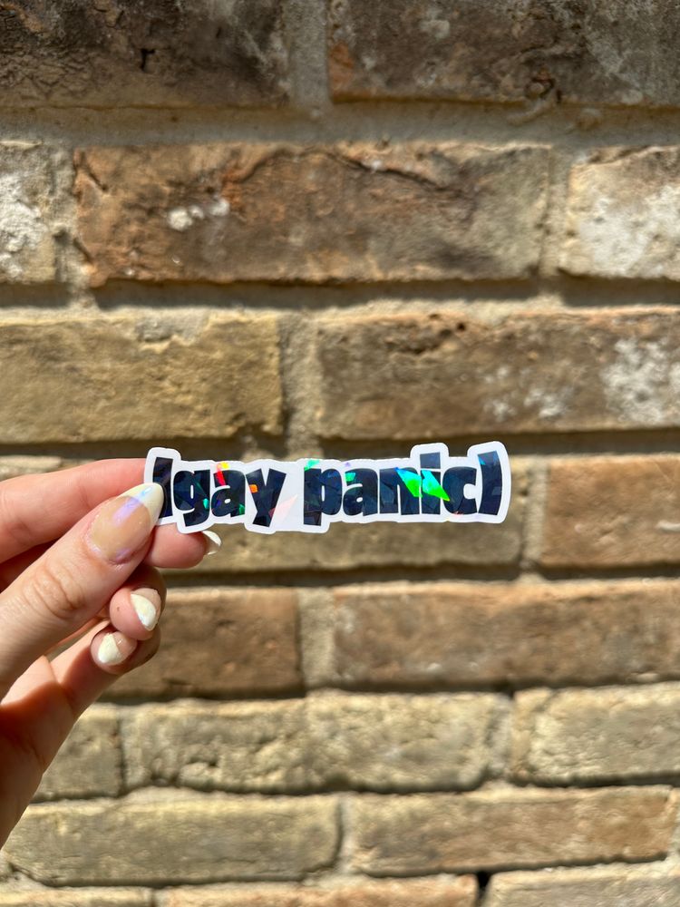 gay panic sticker