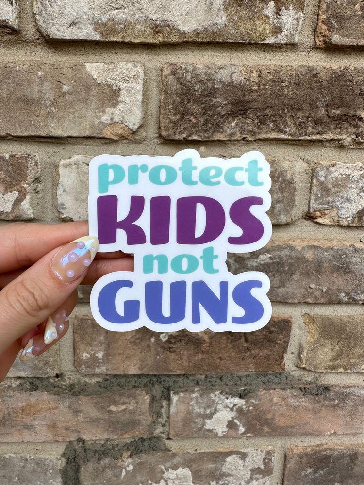 protect kids not guns sticker